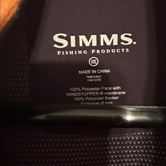Simms Men's Rust Performance Jacket - Picture 4 of 6